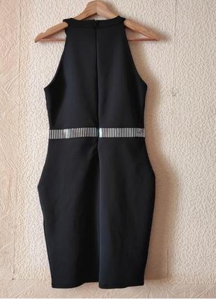 Чёрное платье amisu женское обтягивающие на молнии3 фото