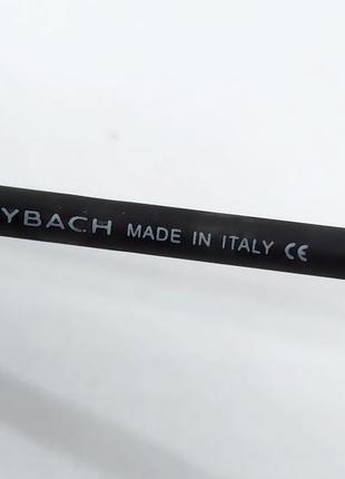 Maybach сонцезахисні окуляри унісекс модні вузькі безоправні сірий градієнт з золотим металом7 фото