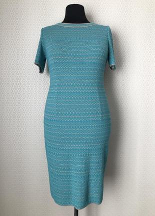 Очень красивое трикотажное платье от премиального итальянского бренда stizzoli, размер 48, укр 50-52