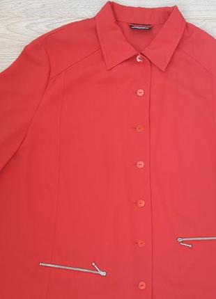 Красная куртка ветровка плащ р52 58, xxxl2 фото