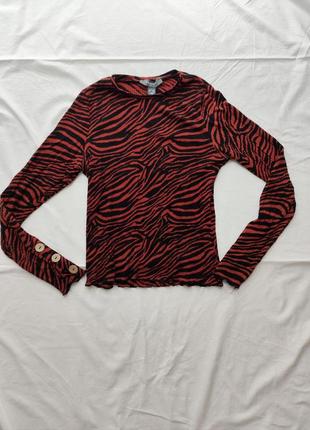 Лонгслів в тваринний принт