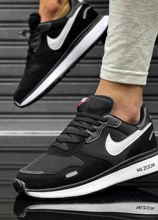 Кросівки nike air max zoom black/white1 фото