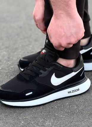 Кросівки nike air max zoom black/white8 фото