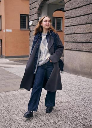 Пальто wool blend uniqlo3 фото