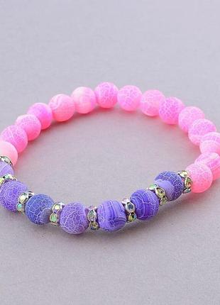 Оригинальный браслет с натуральным   агат 17 см.