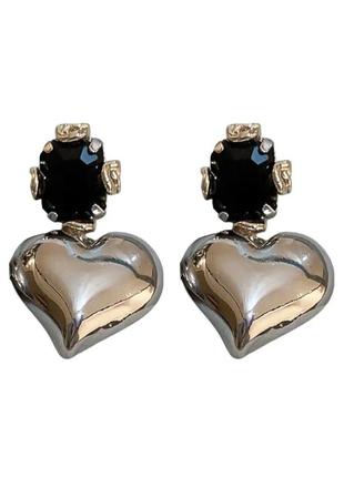 Серьги в виде сердца ❣ 3