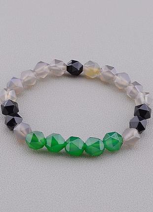 Оригинальный браслет с натуральным   агат 17 см.