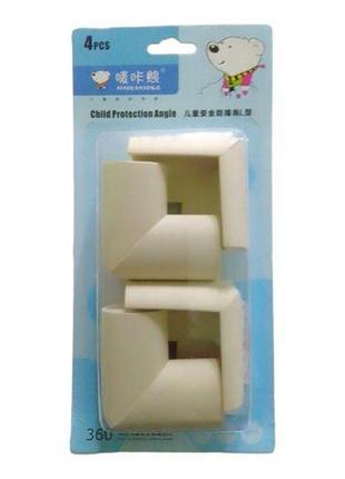Поролонові захисні кути (4 шт) білі1 фото
