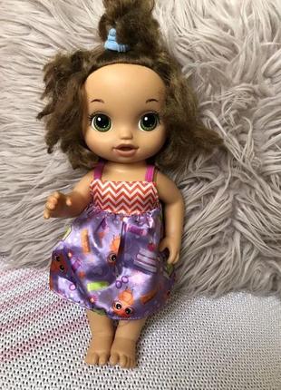 Дуже гарна яскрава кукла baby alive від hasbro1 фото