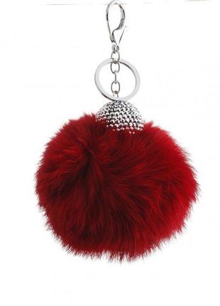 Брелок бубон мех