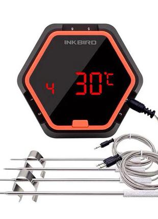 Термометр кулинарный bluetooth для гриля inkbird ibt-6xs +4 датчика