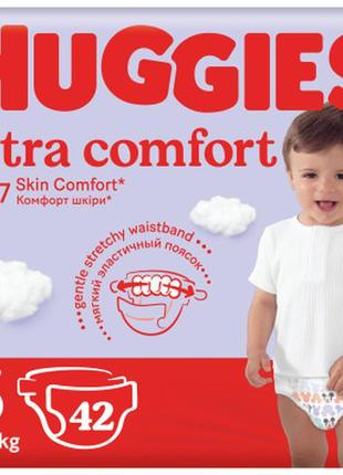 Подгузники huggies ultra comfort 5 (12-22 кг) jumbo 42 шт (5029053567884_5029053567594)