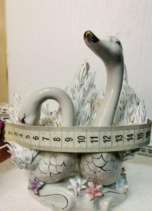 Лебеді фарфор , порцеляна3 фото