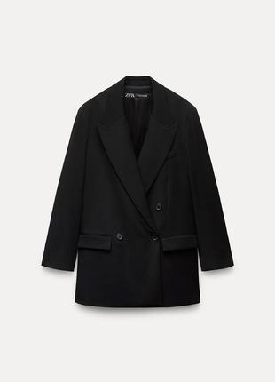 Подовжений оверсайз жакет zara2 фото