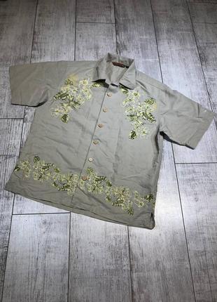 Гавайская рубашка винтажная quiksilver