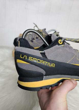 Трекінгові кросівки la sportiva boulder x (grey/yellow)3 фото