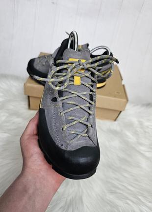 Трекінгові кросівки la sportiva boulder x (grey/yellow)2 фото