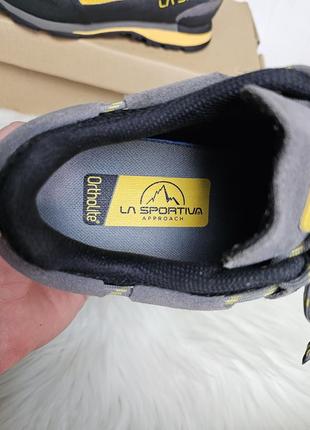 Трекінгові кросівки la sportiva boulder x (grey/yellow)7 фото