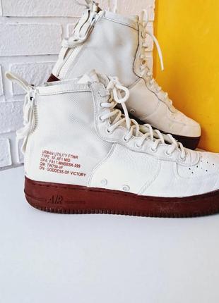 Чоловічі кросівки nike sf air force 1 mid ivory mars stone