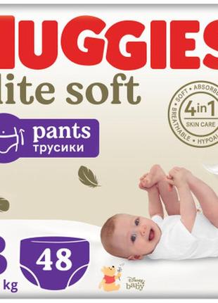 Подгузники huggies elite soft 3 (6-11 кг) mega 48 шт (5029053549293)