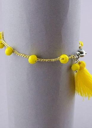 Браслет із наутральним каменем чеський кришталь 2,6 г.