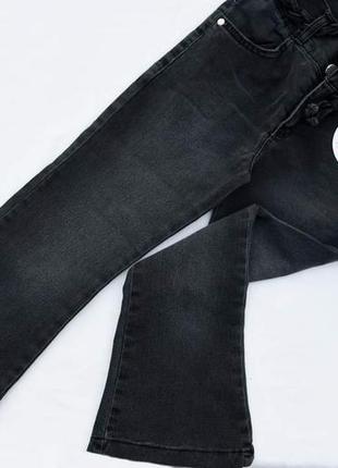 Стильні чорні джинси для дівчаток 5, 6, 7, 8, 9 років туреччина