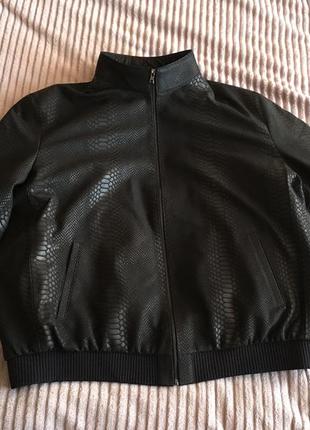 Куртка кожаная мужская питон , боллшой размер батал , новая1 фото
