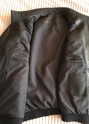 Куртка кожаная мужская • большой размер • батал • 64 размер • кожанка2 фото