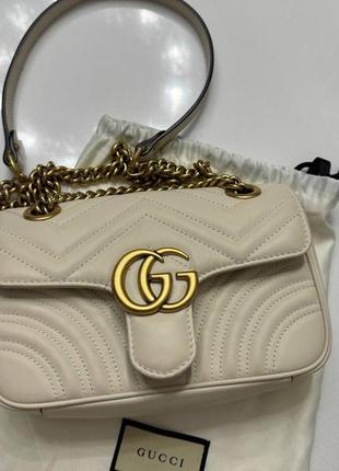 Шкіряна сумка gucci marmont