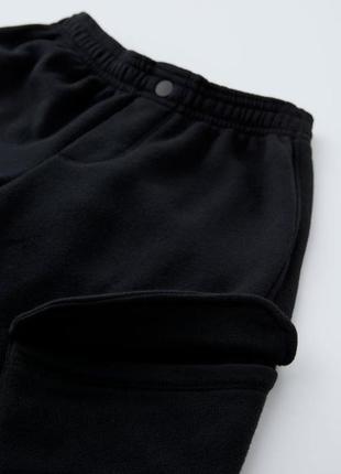 Zara фірмові спортивні штани парашути широкі брюки трикотажні карго зара на дівчинку бренд джогери3 фото