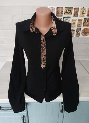 Красивая женская блуза р.xxs/xs блузка рубашка6 фото