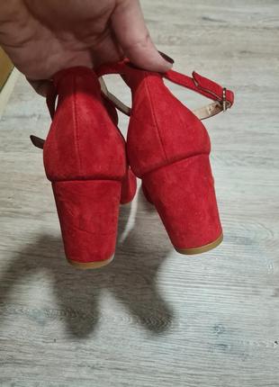 Туфлі червоні замшеві san marina4 фото