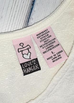 💥1+1=3 красиве молочне коротке плаття love on a hanger, розмір 46 — 487 фото
