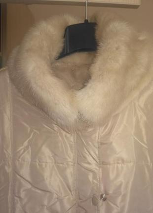 Удлиненная куртка с меховой подстежкой италия1 фото