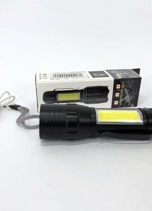 Ліхтар кишеньковий з металевим корпусом police bailong bl-t6-19, потужний акумуляторний лід ліхтарик9 фото