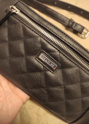 Beagles женская черная стёганая бананка кожаная pu поясная сумка на пояс стеганая