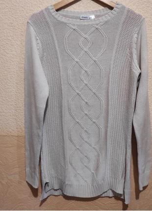 Женский удлиненный свитер esmara бежевый2 фото