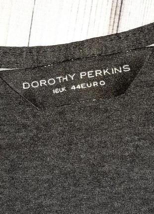 💥1+1=3 базовое серое трикотажное платье миди dorothy perkins, размер 48 - 508 фото