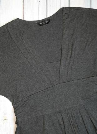 💥1+1=3 базовое серое трикотажное платье миди dorothy perkins, размер 48 - 509 фото