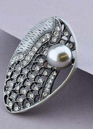 Брошка marisa, crystal 55х35мм.