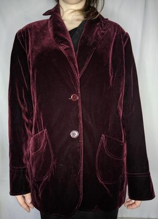Agenda велюровий замшевий піджак стиль класика ретро вінтаж