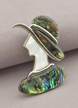 Брошка галіотіс 55x37мм.