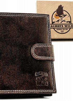 Портмоне чоловіче always wild n4l-kbr-brown1 фото