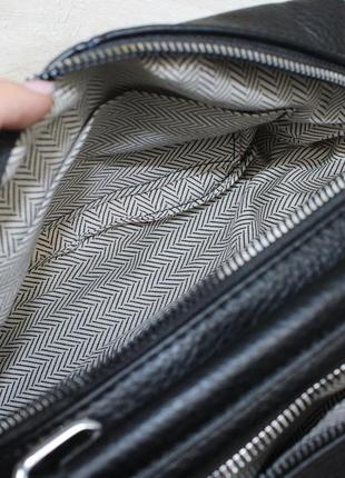 🖤базовп сумка крос-боді на текстильному ременці5 фото