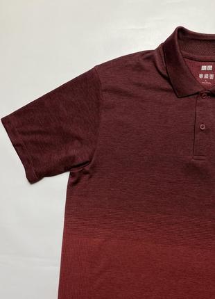 Футболка поло uniqlo dry-ex gradation polo shirt3 фото