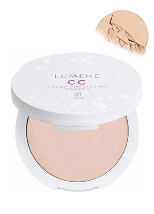 Lumene cc color correcting powder коригувальна пудра для обличчя (2)