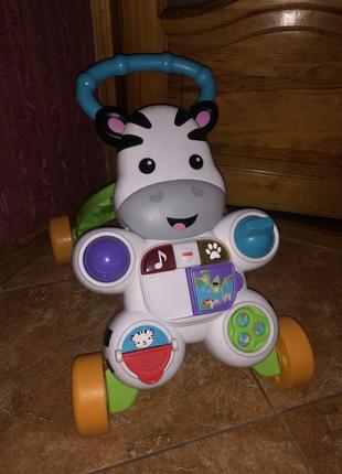 Толокар fisher price зебра музична