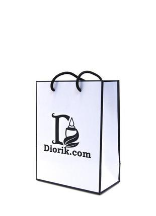 Пакет картон з ручками - diorik (маленький)