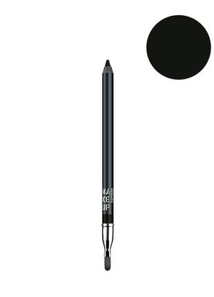 Make up factory smoky liner long-lasting & waterproof карандаш для глаз водостойкий 2431.01 deep black1 фото