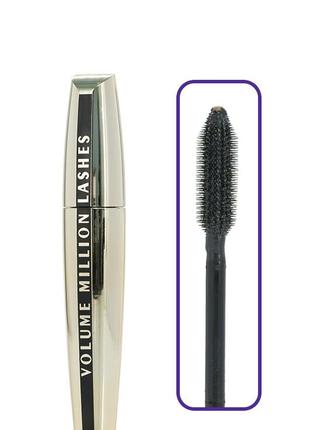 L`oreal paris volume million lashes туш для виразного об`єму вій (чорний)